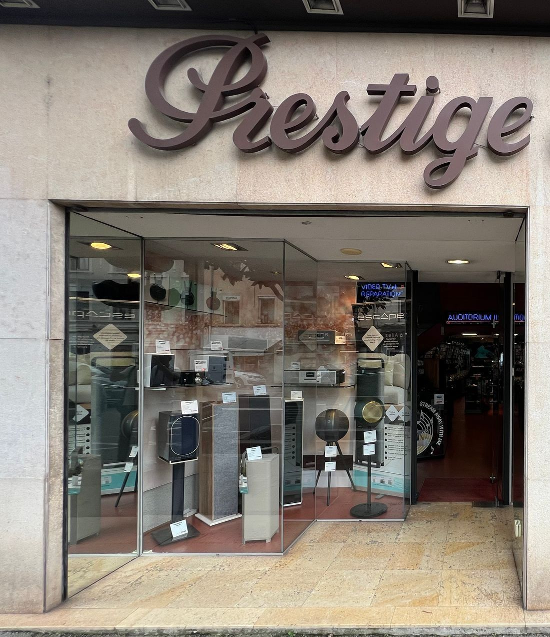 Vitrine de la boutique Prestige du Son