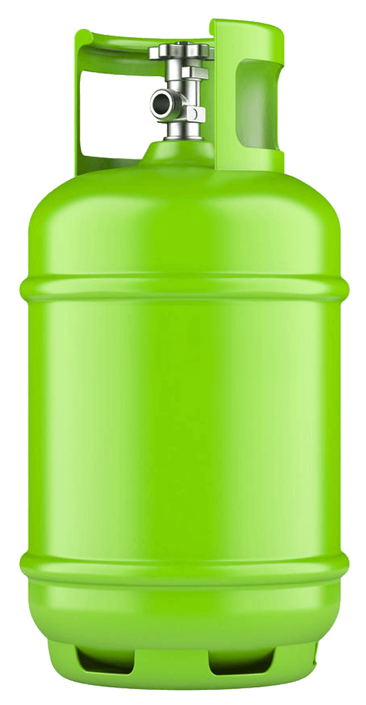 Bouteille de gaz verte pour la climatisation