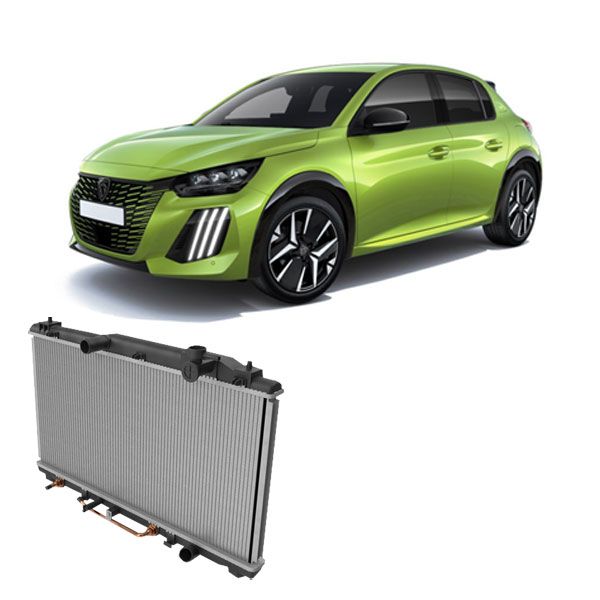 Peugeot 208 avec radiateur