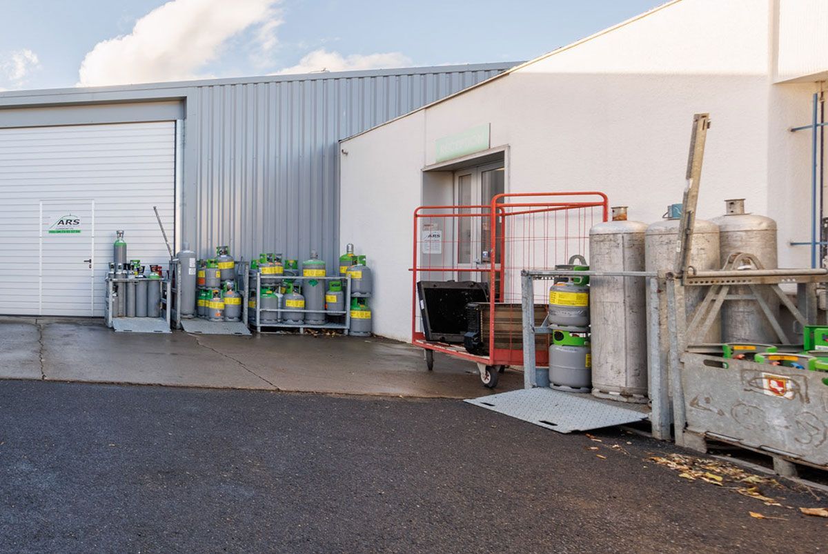 Stockage de bouteilles de gaz