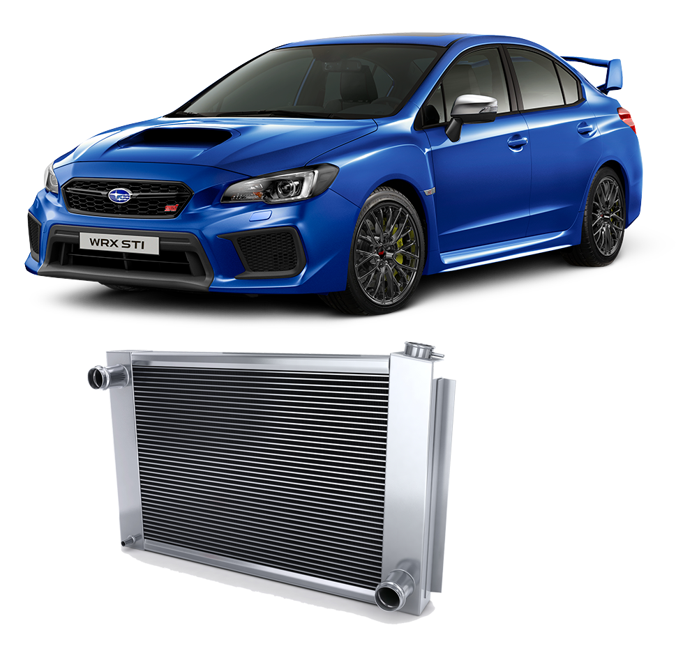 Voiture Subaru avec radiateur