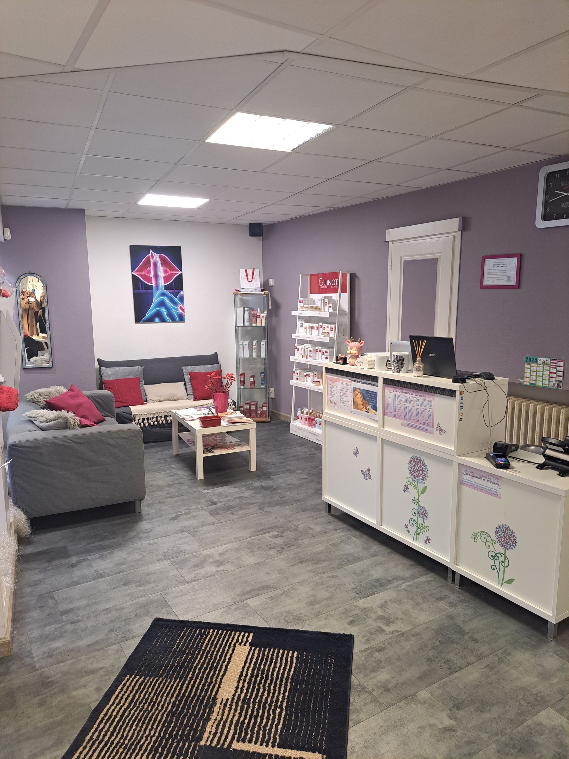 Salle d'attente de La Beauté d'Océane à Longwy - Institut de beauté
