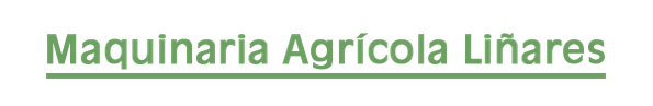 Logotipo de maquinaria agrícola Linares sobre fondo blanco