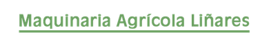 Logotipo de maquinaria agrícola Linares sobre fondo blanco