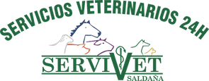 A logo for servicios veterinarios 24h servivet