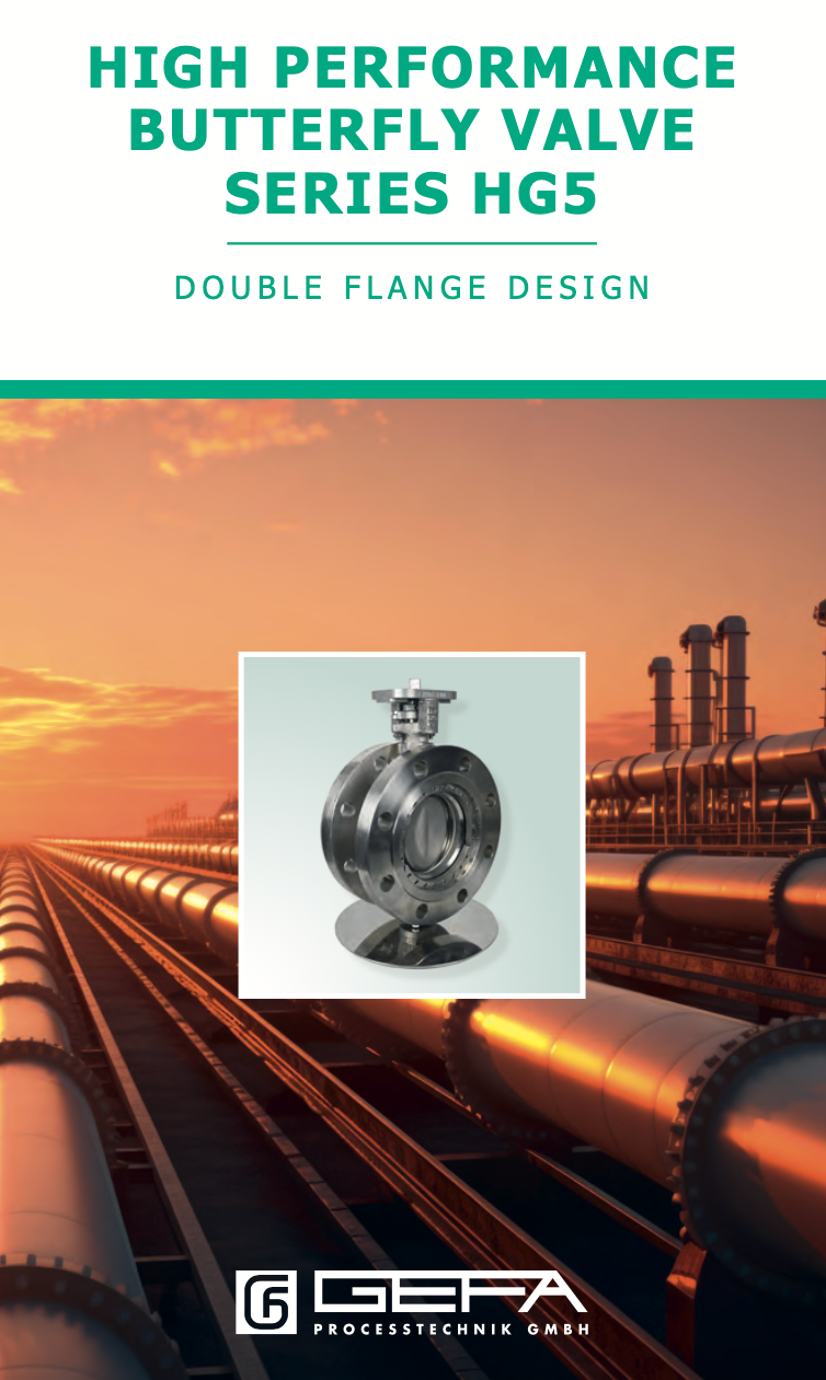 Fiche technique  double-flange valve HG5. 