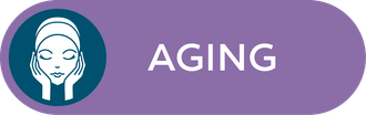 Icona raffigurante una donna con le mani sul viso e la parola Aging