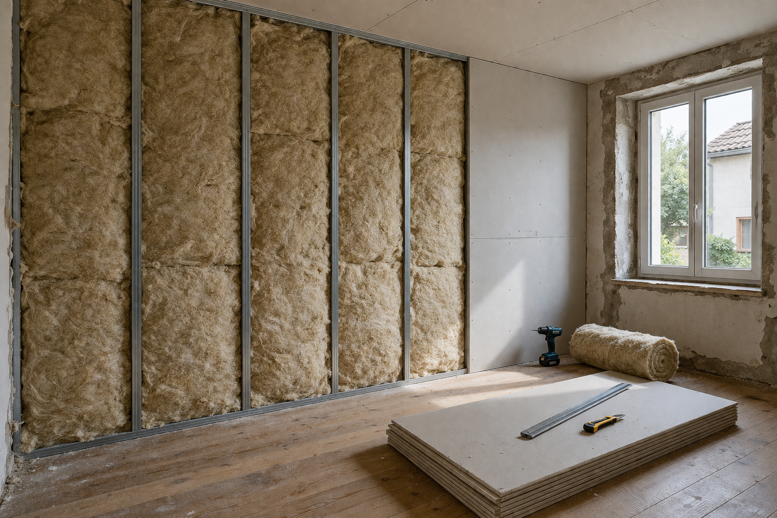 Une cafétéria avec buffet et sièges; les tons de bois brun dominent, offrant un espace chaleureux et fonctionnel.