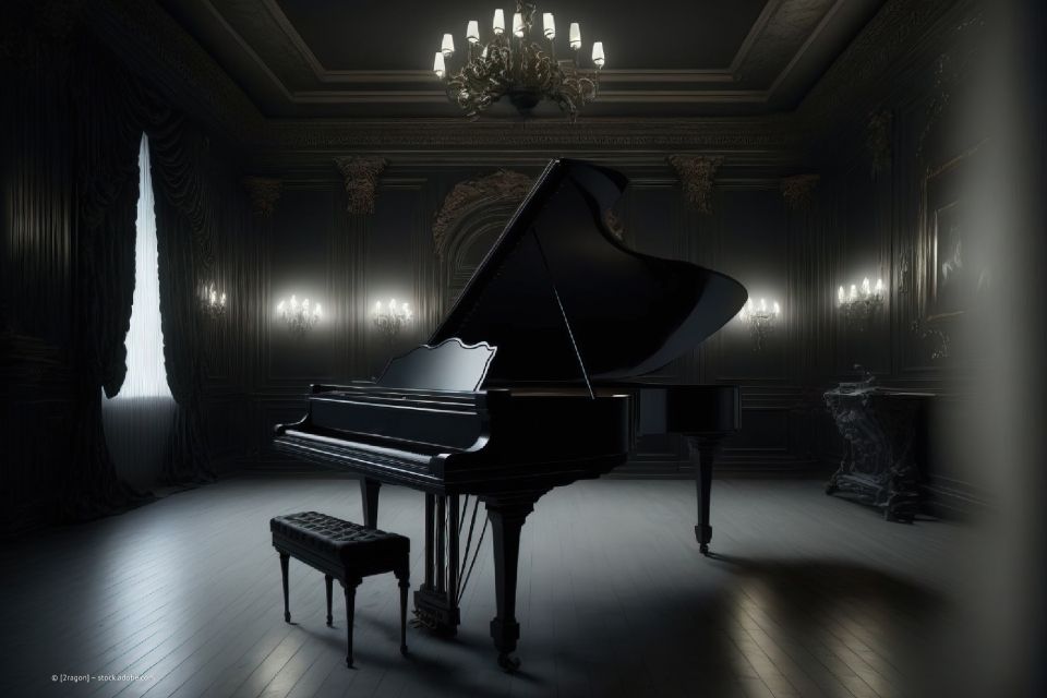 schwarzes Piano