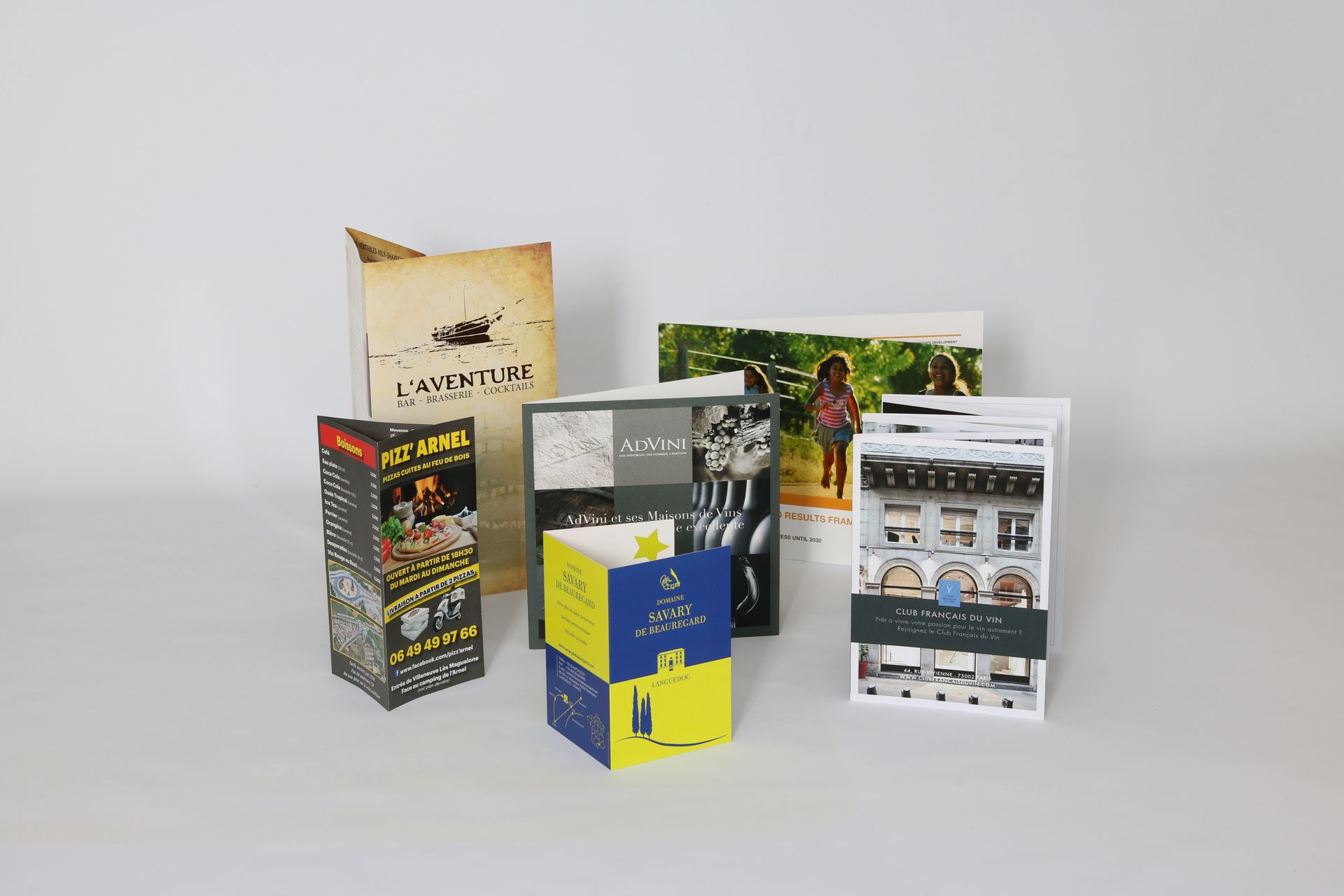 Différents formats de brochures