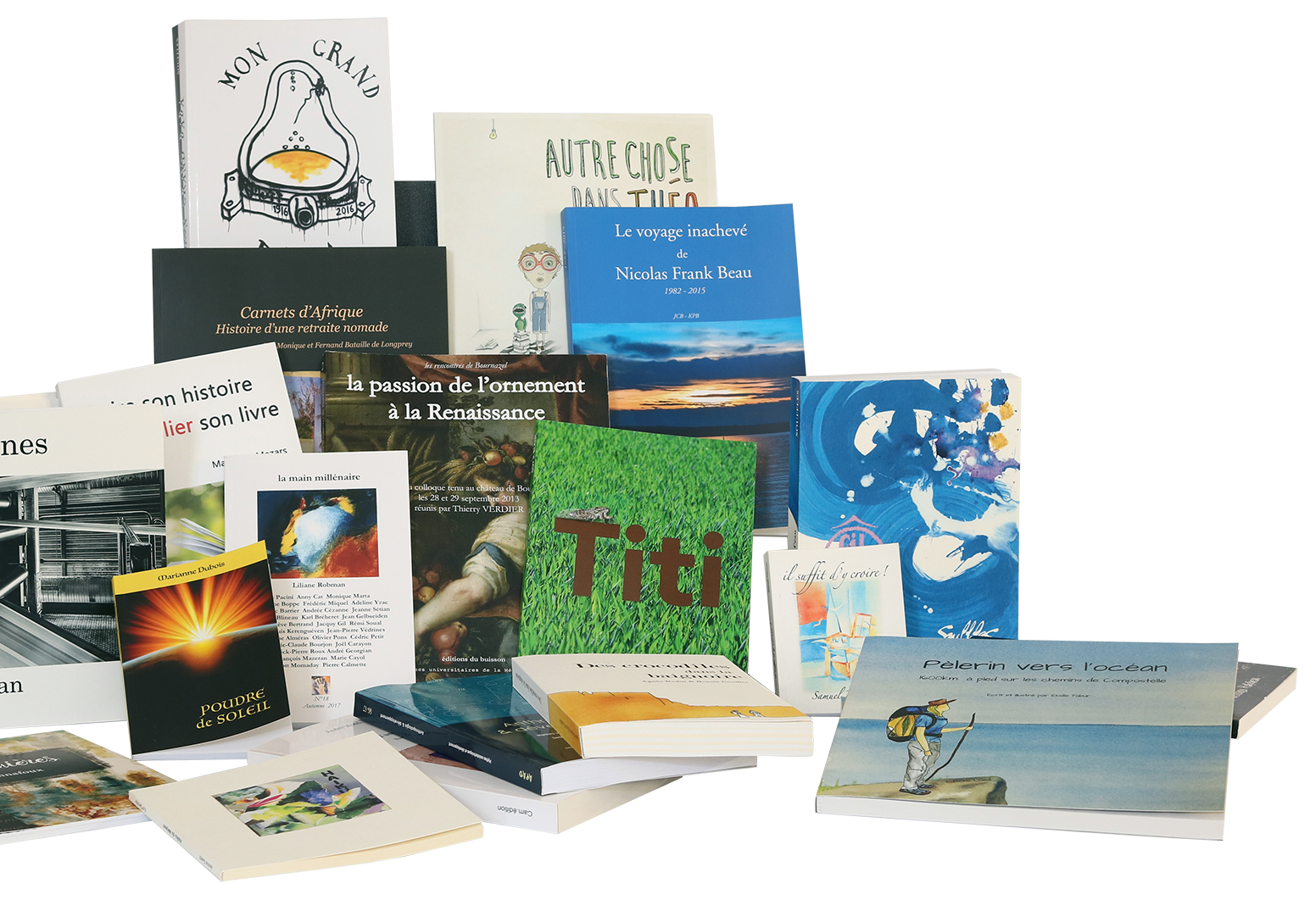 Groupe de livres à couverture souple