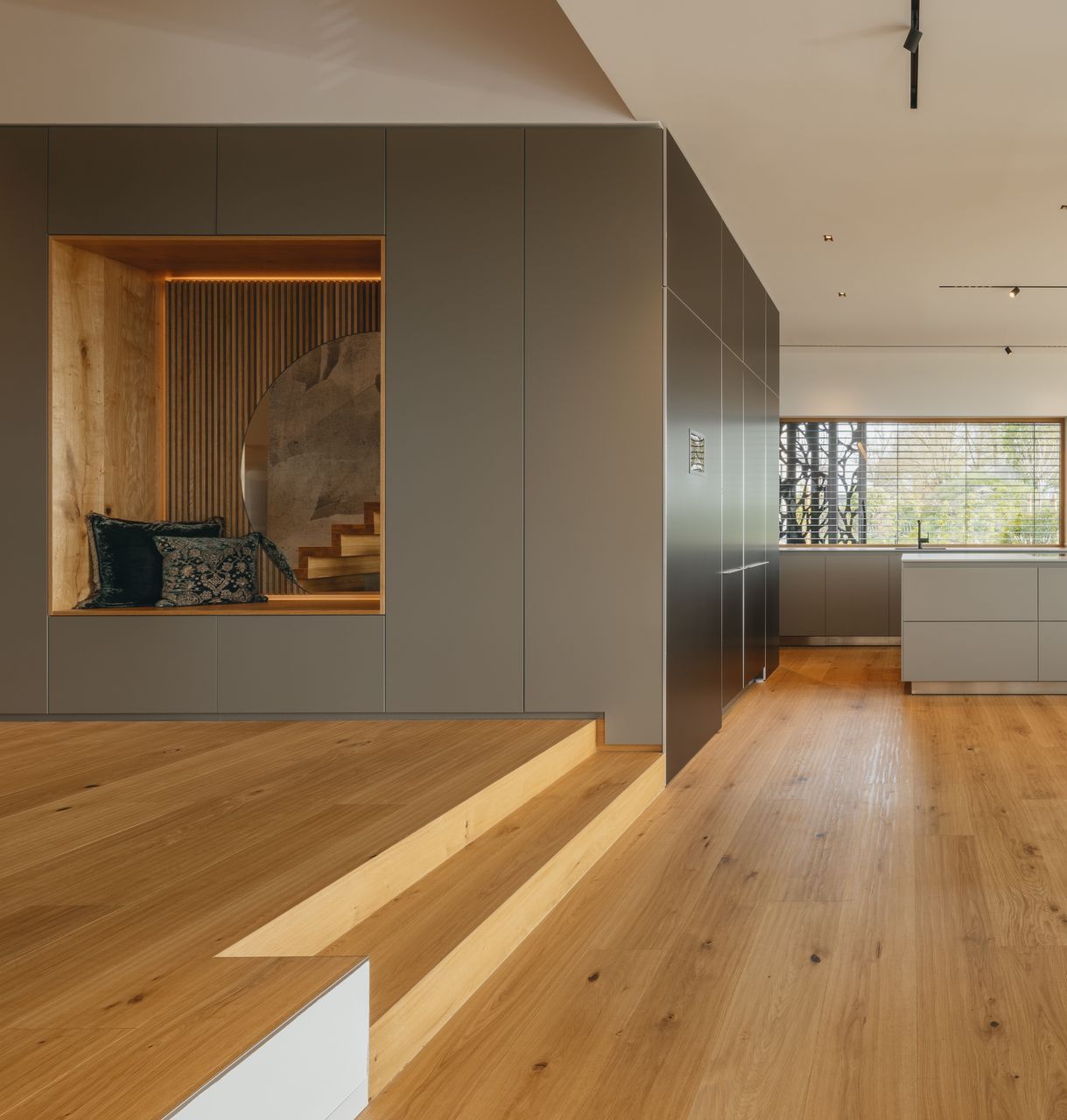 Parkettboden wurde verlegt