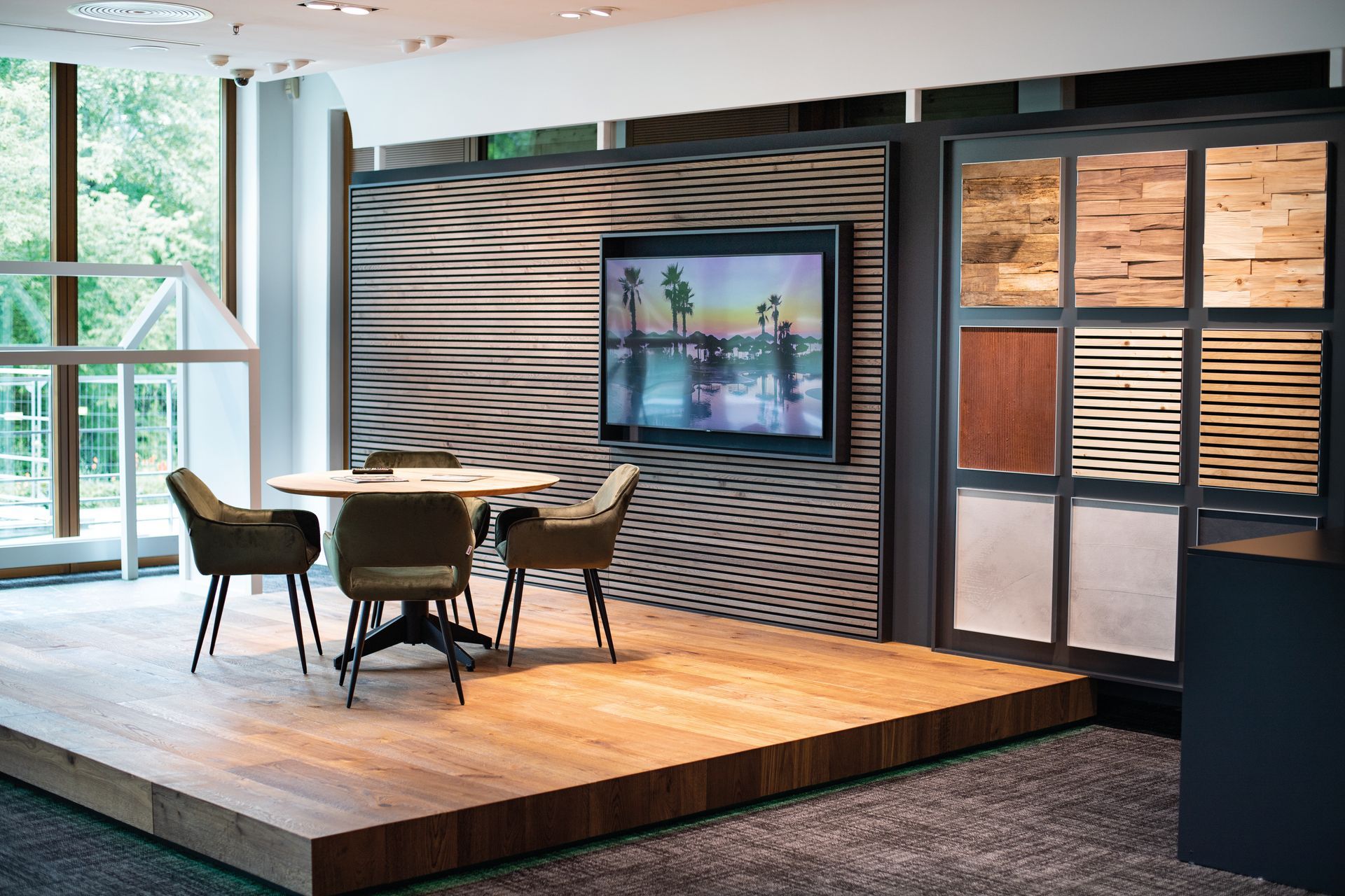 Dekorative Wandgestaltung in einem Raum