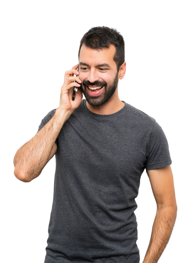 Homme au téléphone