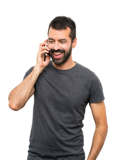 Homme au téléphone