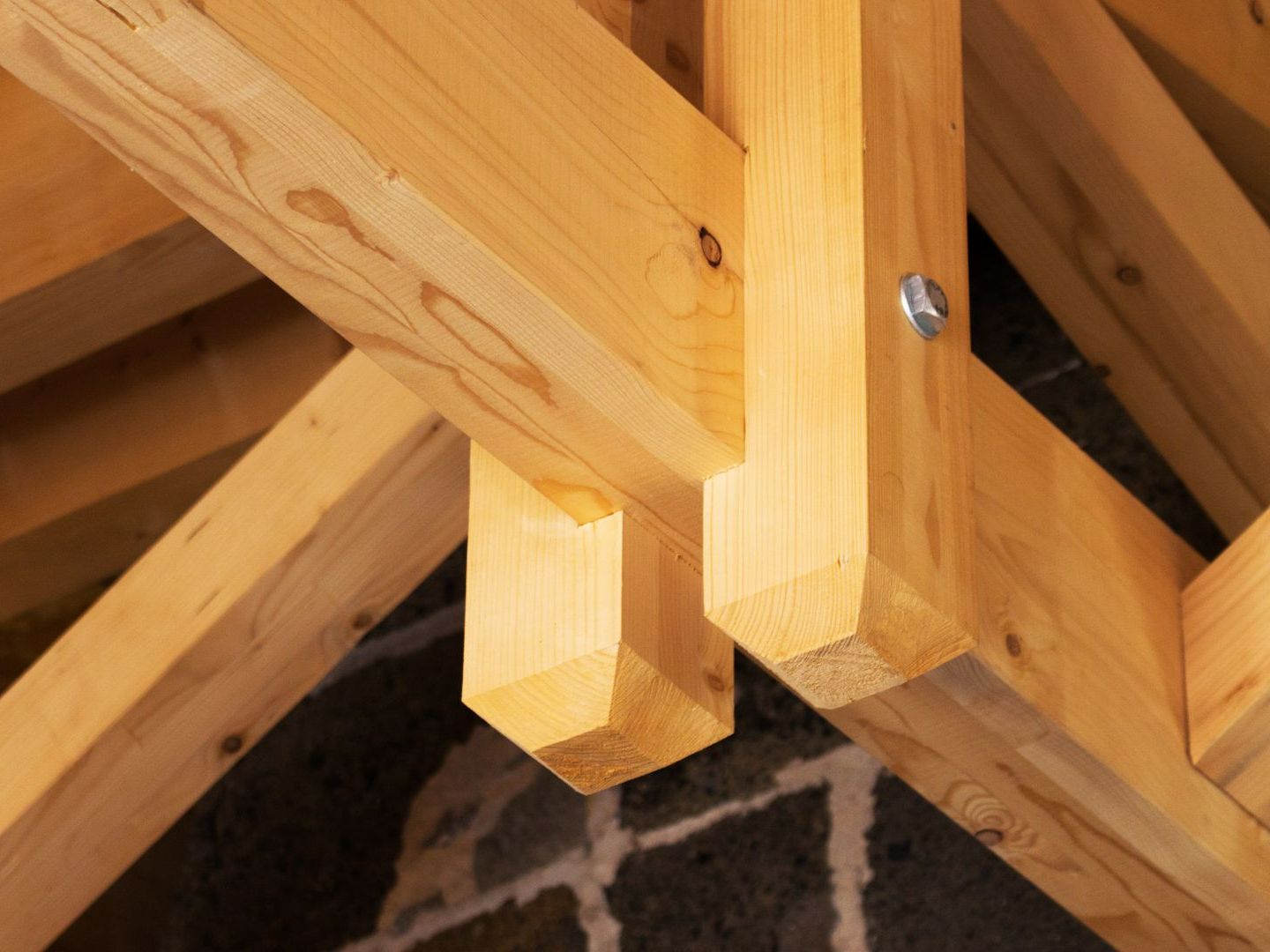 Pièce de charpente en bois