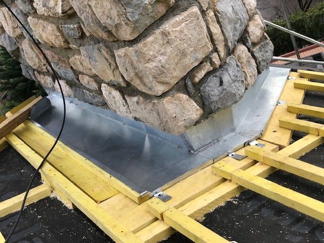 Abergement de cheminée en acier