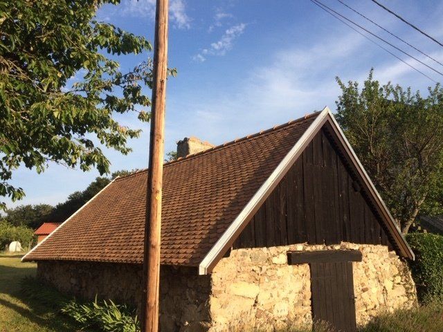 Couverture en tuile écaille