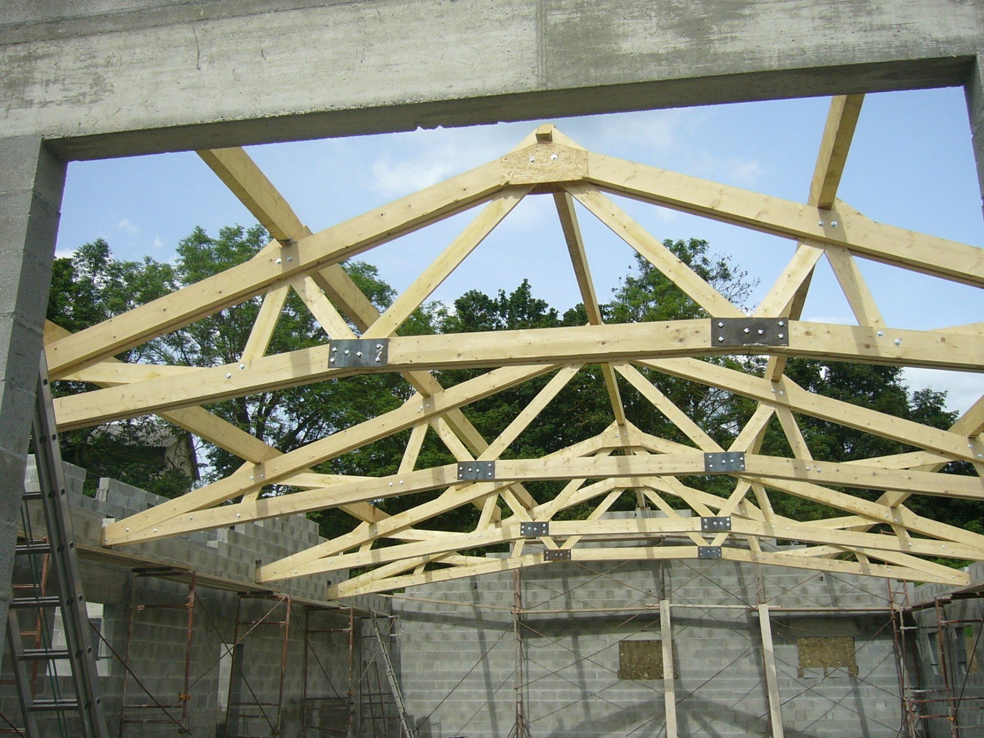 Charpente fermette industrielle