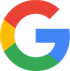 The google logo has a red , yellow , green and blue circle around it.