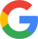 The google logo has a red , yellow , green and blue circle around it.