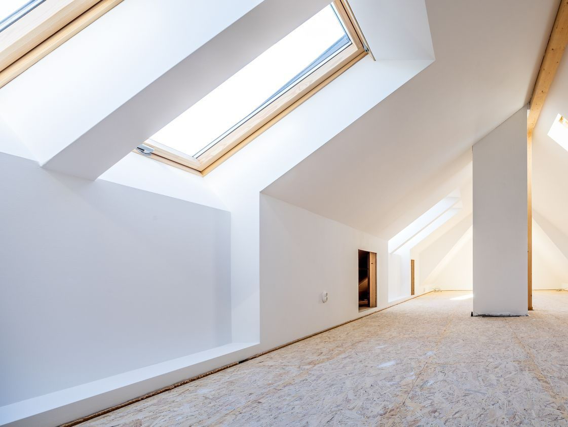 Un espace sous toiture en cours de transformation