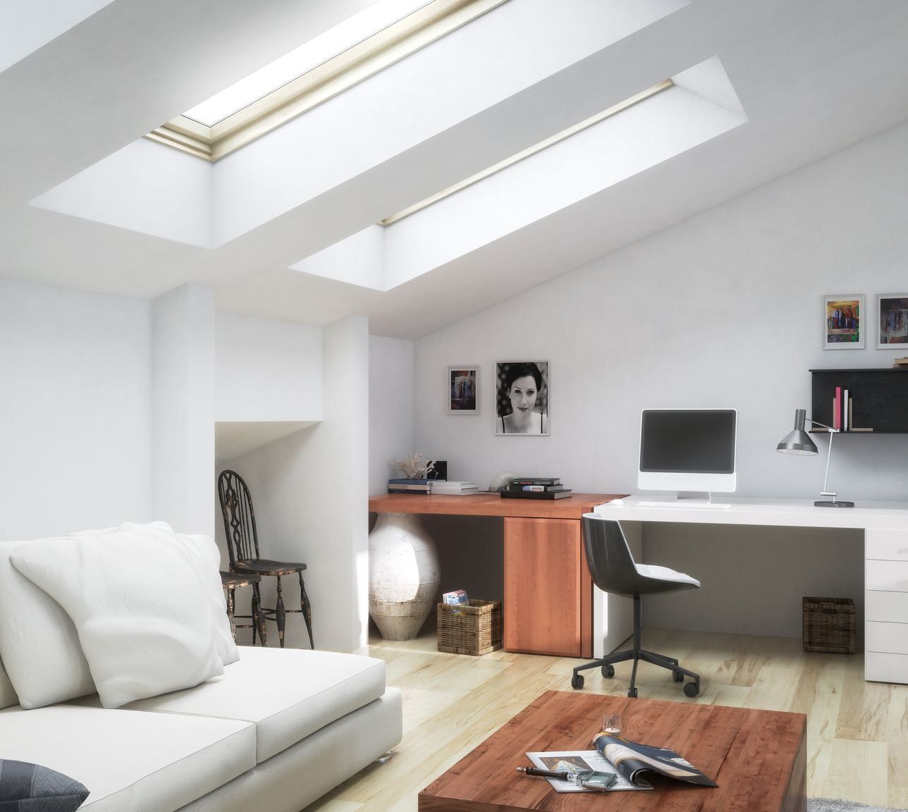 Une salle de bains avec une douche à l'italienne