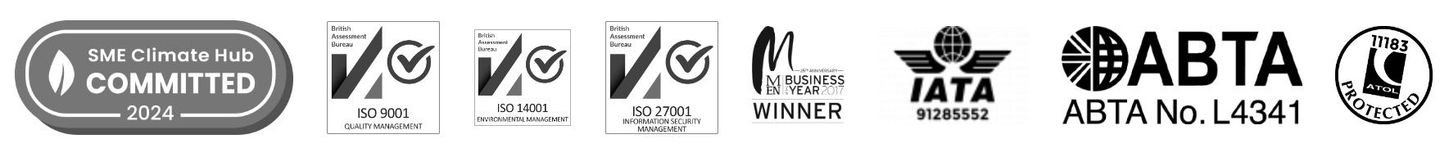 Iso 27001 logo and business of the year winner 