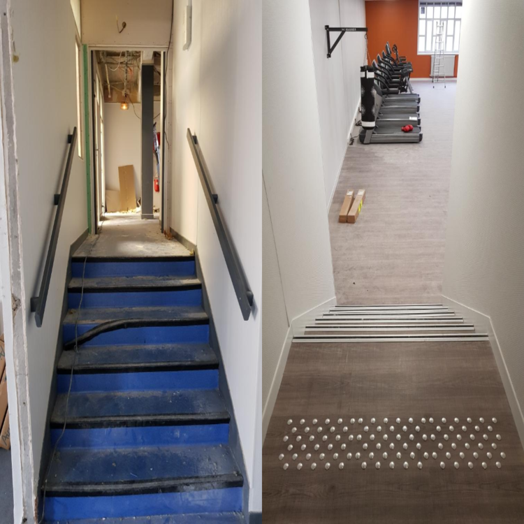 Revêtement escalier en parquet