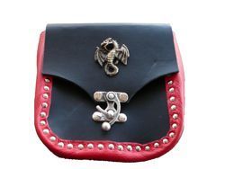 Beuteltasche schwarz rot - Atelier Eve in Effretikon