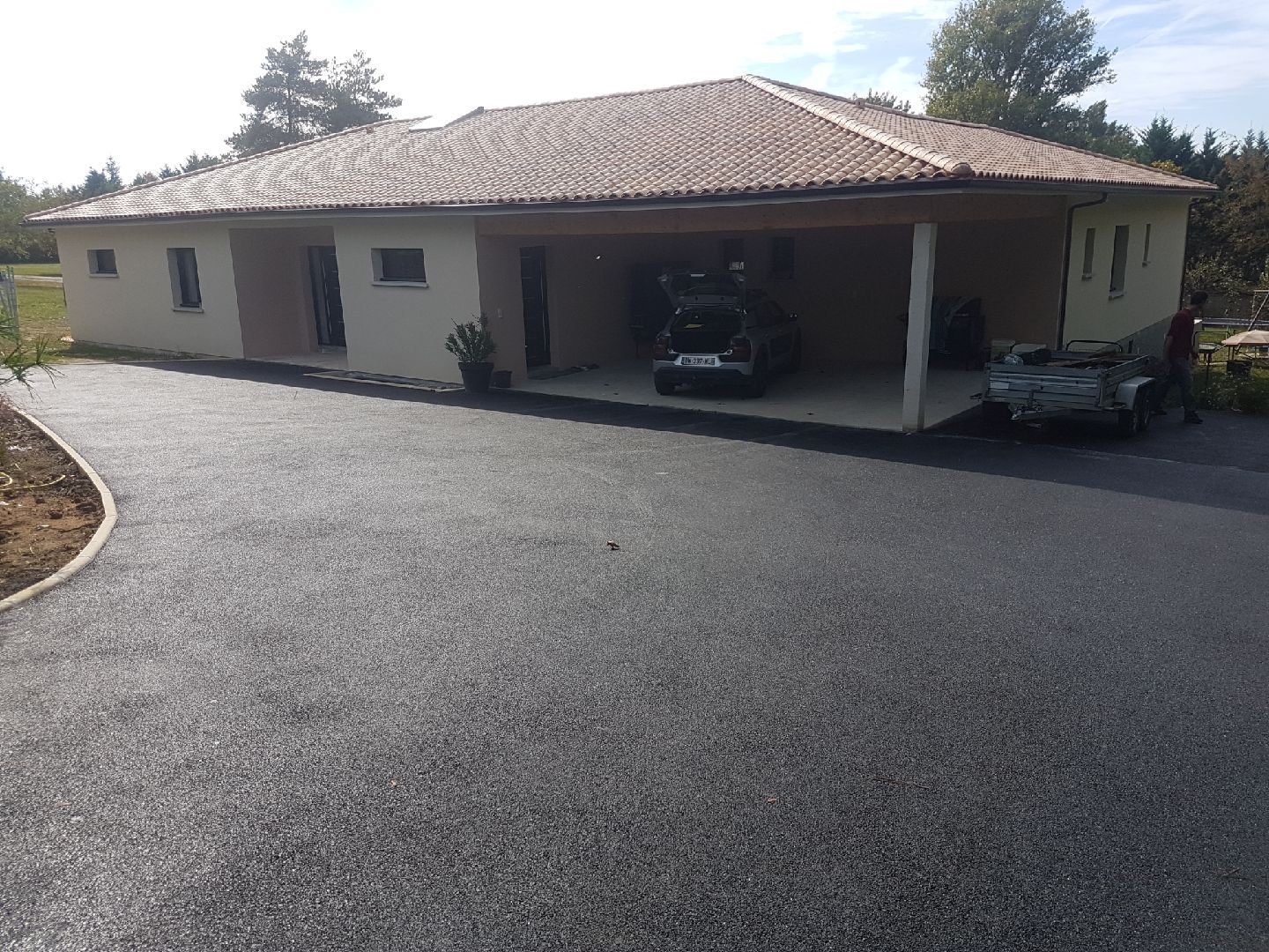 Goudronnage de cour de maison