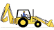 Icone tracteur jaune