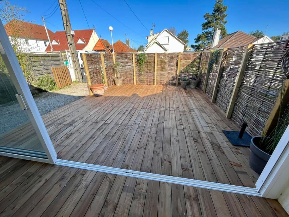 Pose d'une terrasse en bois