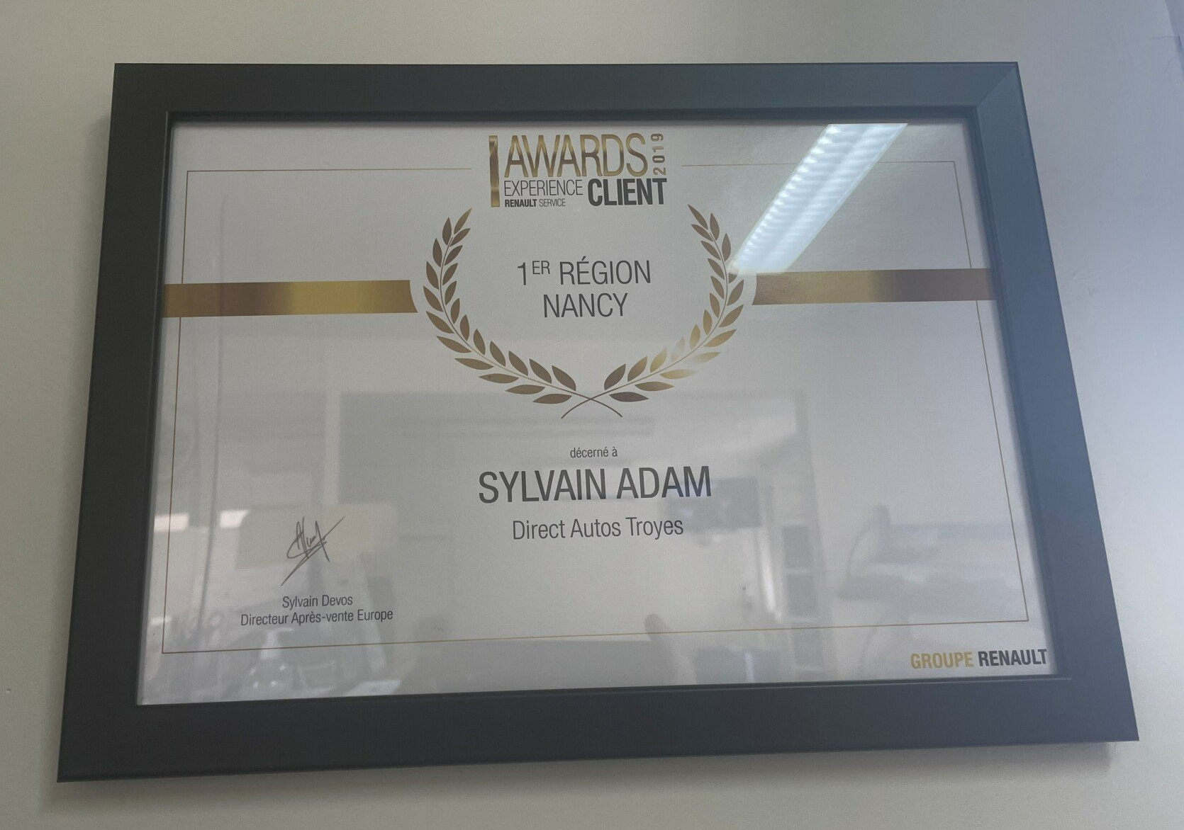 Award Expérience Client Renault en 2019