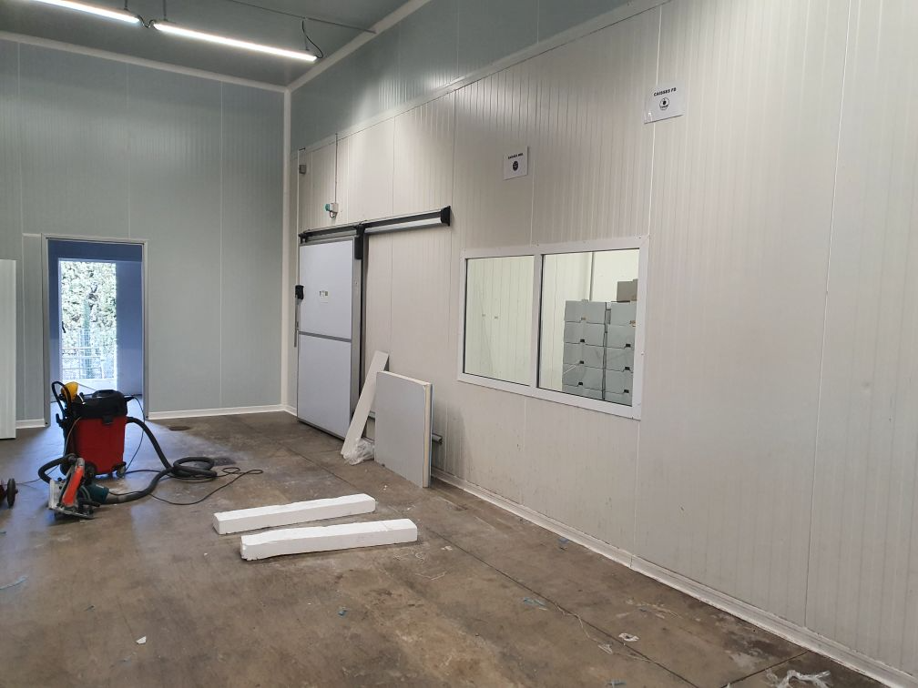 Isolation chambre froide