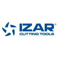 Logotipo de herramientas de corte izar sobre un fondo blanco