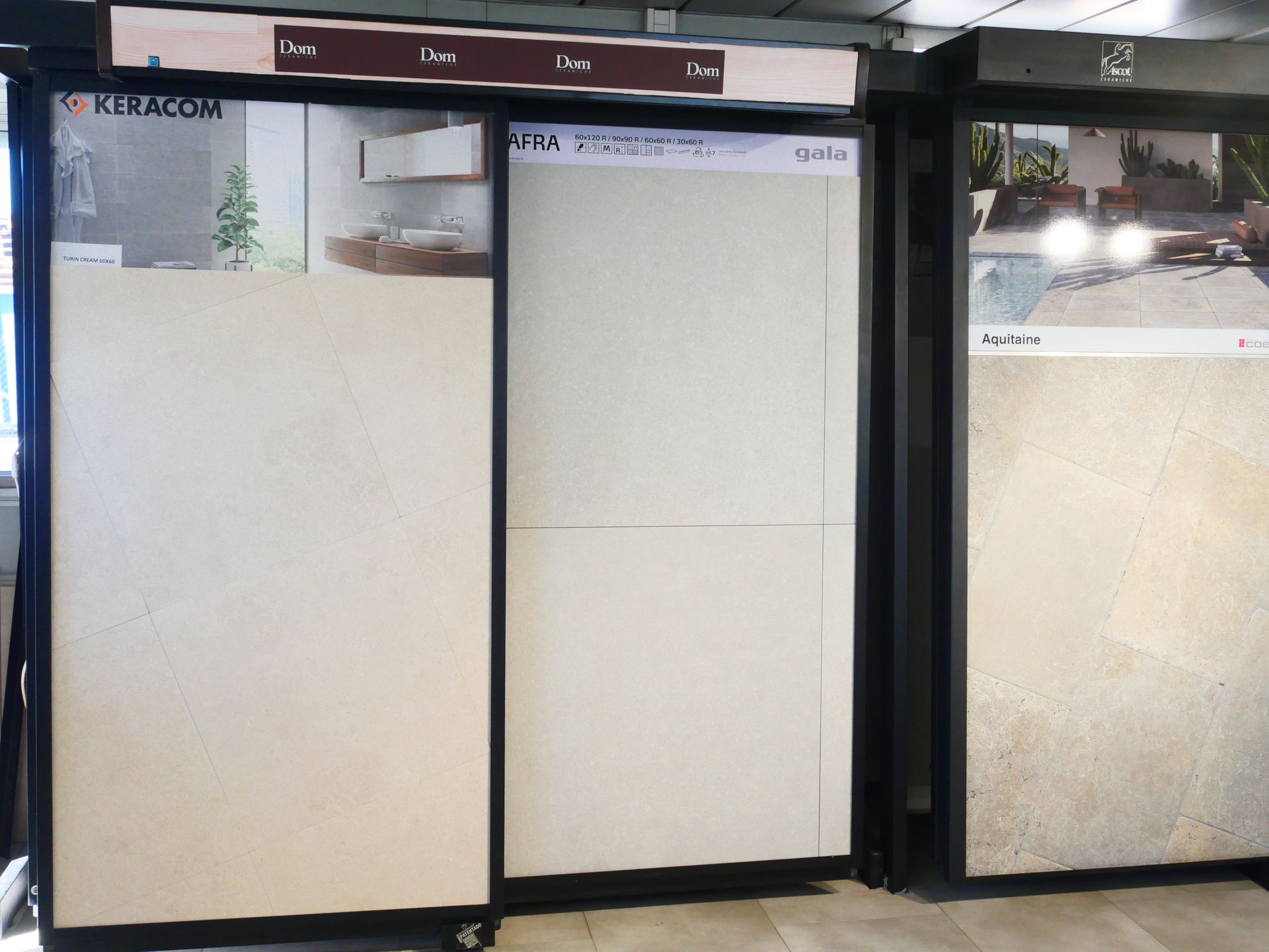 Du carrelage imitation travertin