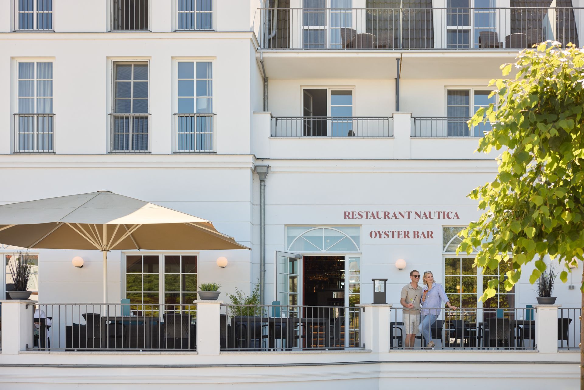 Außenansicht des Strandhotel Zingst.