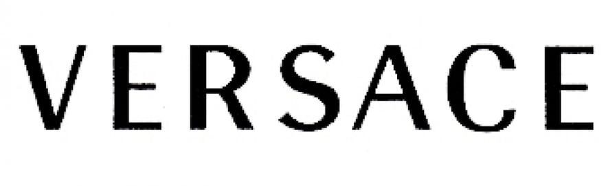 Logotipo da Versace em preto.