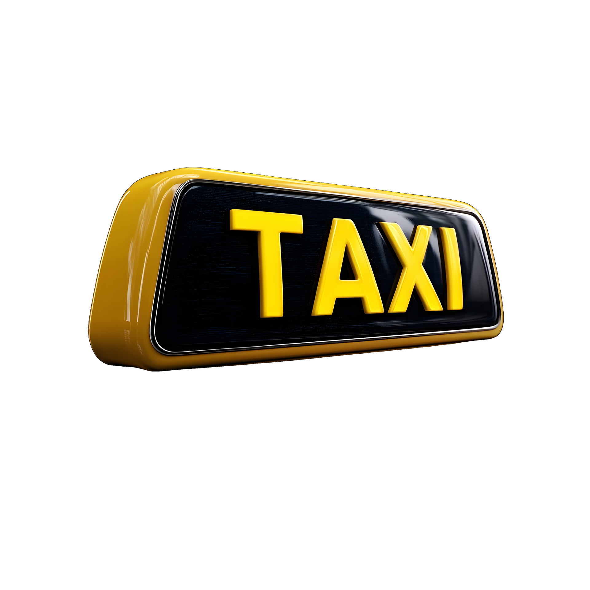 Un lumignon jaune et noir de taxi.