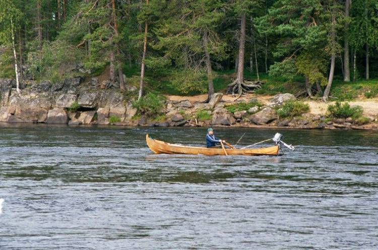 Kalastusta Muonionjoella