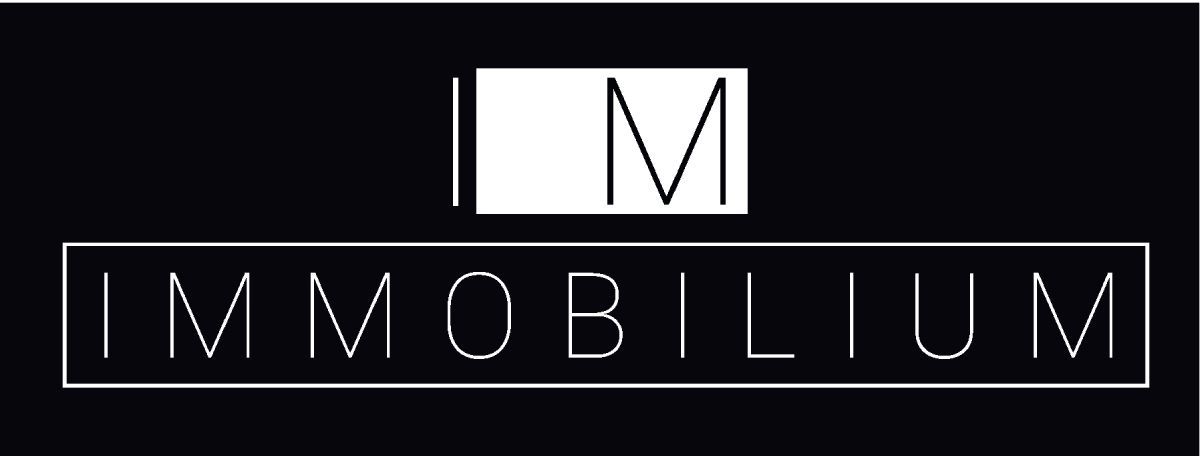 Logotipo de IMMOBILIUM, en blanco y negro