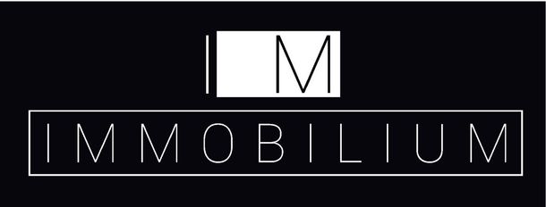 Logotipo de IMMOBILIUM, en blanco y negro