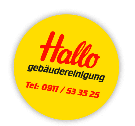 Hallo Gebäudereinigung GmbH Jetz anrufen Sticker