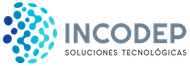 INCODEP logo with blue dotted globe icon and gray &ldquo;SOLUCIONES TECNOL&Oacute;GICAS&rdquo; text