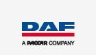 El logotipo de DAF es una empresa de Paccar.