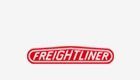 Un logotipo de Freightliner rojo sobre un fondo blanco.