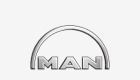 Un logotipo de hombre con un arcoíris en el medio sobre un fondo blanco.