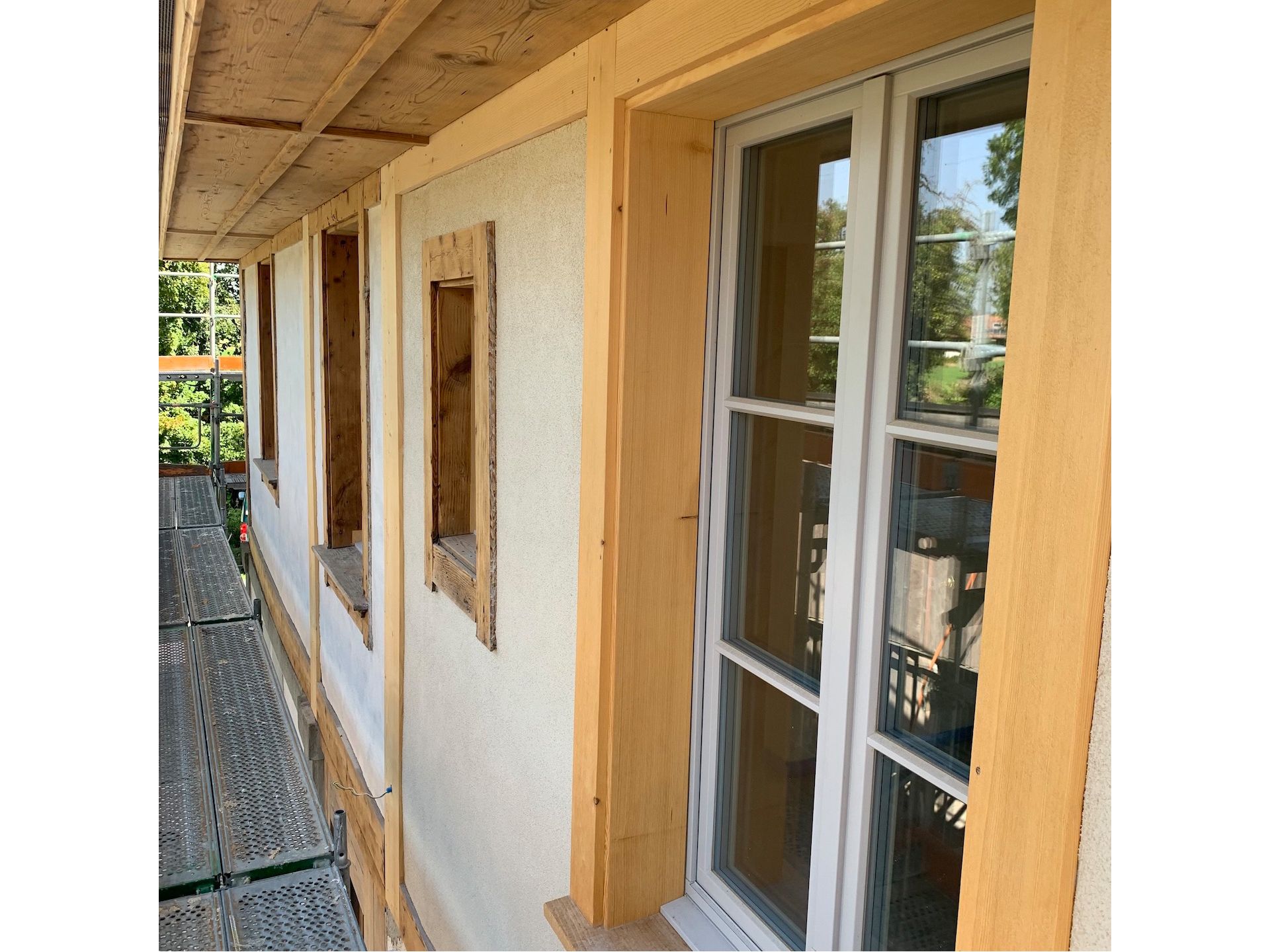 Verputzte Aussfachung