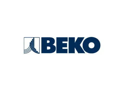 Logotipo de Beko: texto azul 